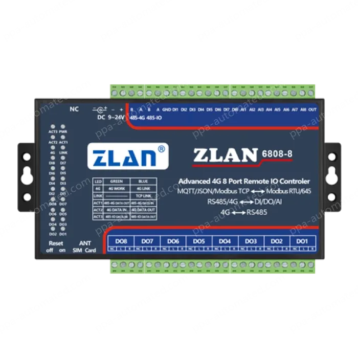 8-channel DI/DO/AI remote IO controller