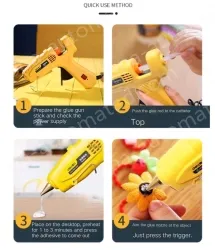 60W Extreme Glue Gun + 30 Glue Sticks