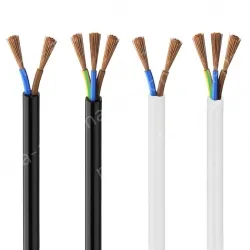 3 cores white Cable 2.5mm Nominal cross-section