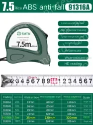 ABS drop resistance -7.5 m-ruler width 25mm-91316A