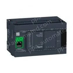 TM241CEC24U logic controller, Modicon M241, 24 IO, transistor, NPN, Ethernet CAN master