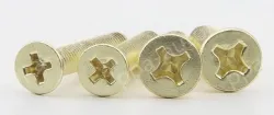 Golden Flat Head Screws M3*35
