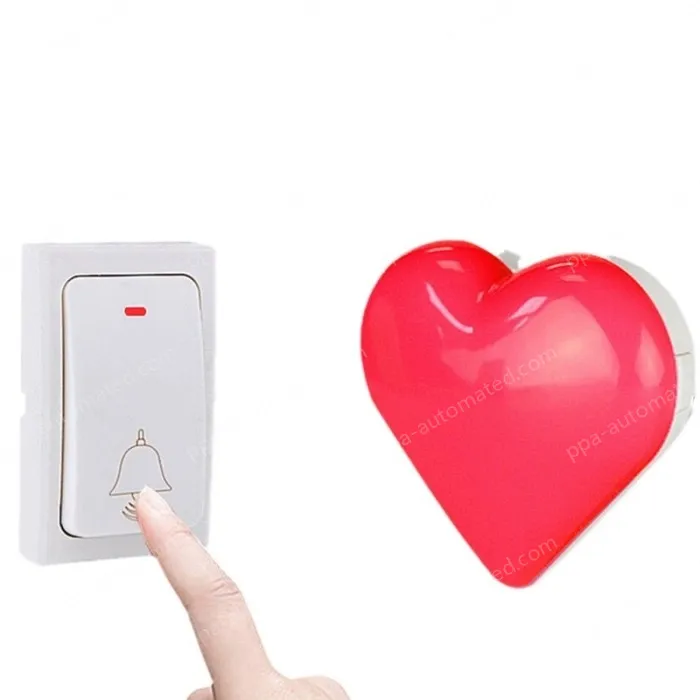 Elderly deaf person's self generating wireless smart doorbell with no battery and strong flashing caller