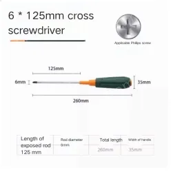 Phillips screwdriver 6*125