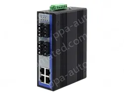 UOTEK 100M 4 Fiber Ports 4 RJ-45 Ports Industrial Switch