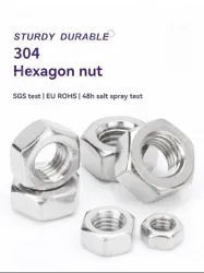 External hexagon nut 304 stainless steel-M1.6