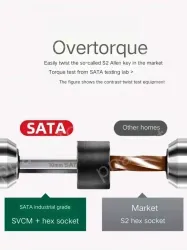 Short flat head hex wrench 2.5mm 82306