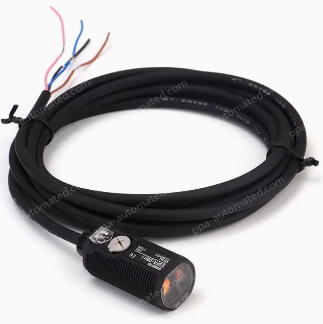 Domenzi Cable type Diffuse reflection photoelectric switch,10-30VDC 3-wire proximity switch E3FA-DN50