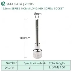 Dafei 8mm with a total length of 100mm-25205