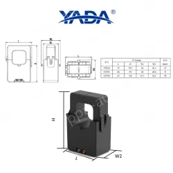 CTF35-200A/5A miniature open current transformer snap-on transformer for retrofitting