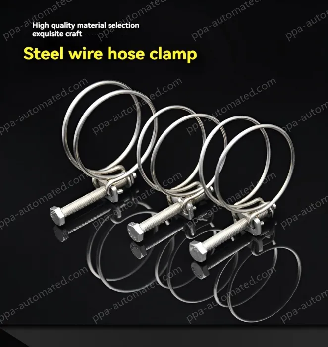 Double steel wire hose clamp 201 material 43-48*3 [wire diameter]