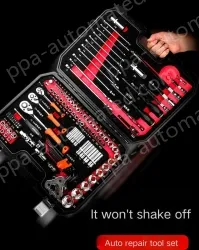 Flagship 72-tooth curved handle auto repair 47-piece set