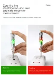 High-brightness colored light measuring pen 24-250V
