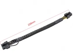 6PIN to 8PIN Server Power Cable Graphics Card Cable Mesh Sleeve Protection 52cm