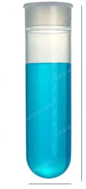50ml straight round bottom - transparent cross cover 50pcs