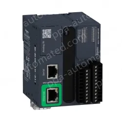 TM221ME16R logic controller, Modicon M221, 16 IO, 8 DI, 8 DO, relay, Ethernet