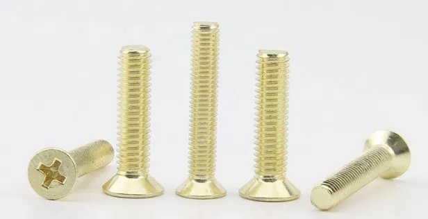 Golden Flat Head Screws M6*165