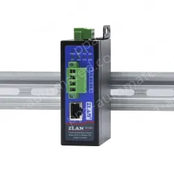 Rail/desktop optocoupler isolated serial server