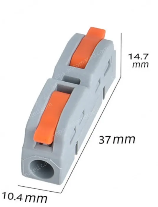 Quick terminal blocks-6 squares, one in and one out