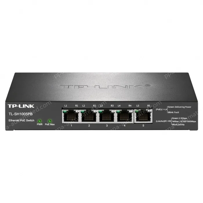 5 x 2.5G/1G adaptive RJ45 ports 2.5G Ethernet PoE switch