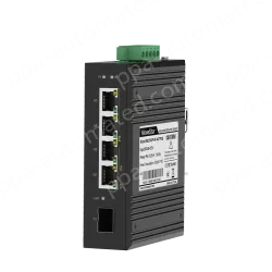 1 Port Gigabit SFP + 4 Ports Gigabit PoE RJ45 Din-Rail Unmanaged Industrial PoE Switch