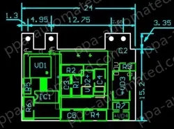 Small, safe isolated, regulated power supply switching power supply module 5V 1A Horizontal pins