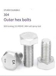 Metric external hexagonal bolts M3*8