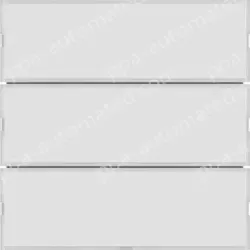 Push-button 3g, lab. field,RGB LED, int. temp.sensor, KNX-S.1/B.3/B.7,f.wh.p.wh