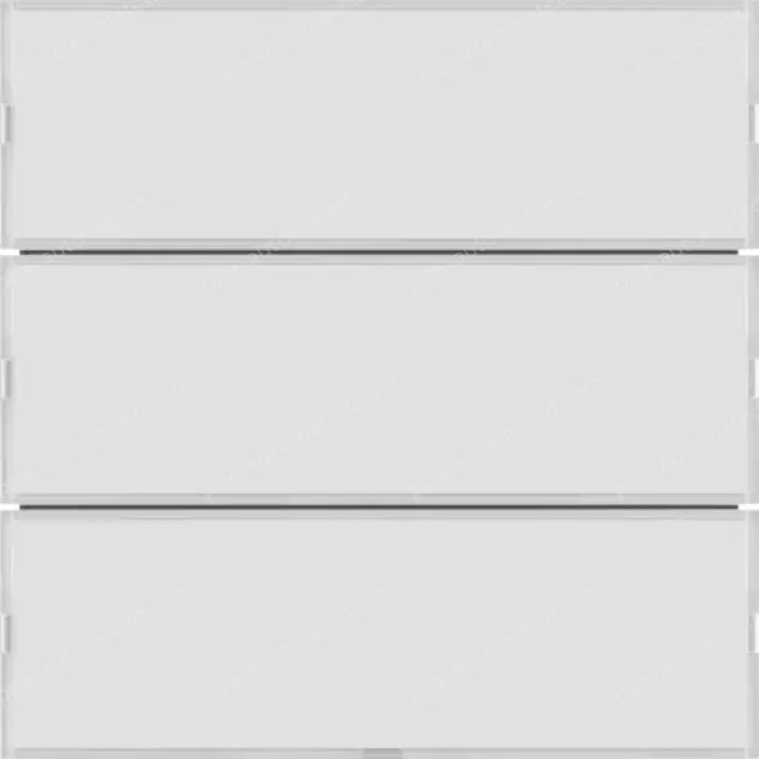 Push-button 3g, lab. field,RGB LED, int. temp.sensor, KNX-S.1/B.3/B.7,f.wh.p.wh