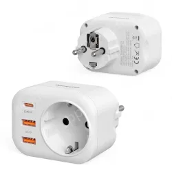 Germany France USB Wall Outlet Holder