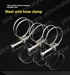 Double steel wire hose clamp 201 material 60-67*3 [wire diameter]