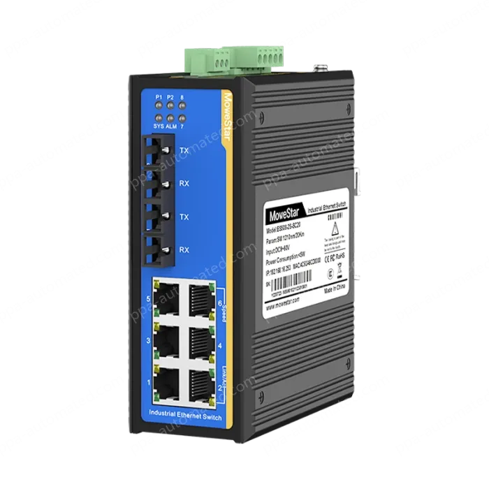8 Ports 10/100M Din-Rail Managed Industrial Ethernet Switch