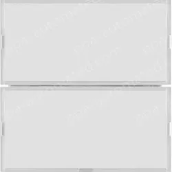 Push-button 2gang, RGB LED, int. temp. sensor, KNX - S.1/B.3/B.7, f. p.white