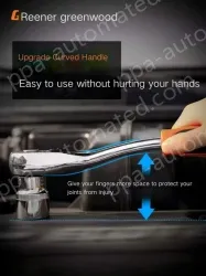 Reinforced straight handle 46-piece set
