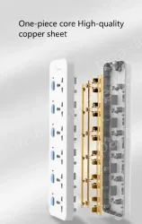 European Standard Master Switch 4-position +2USB